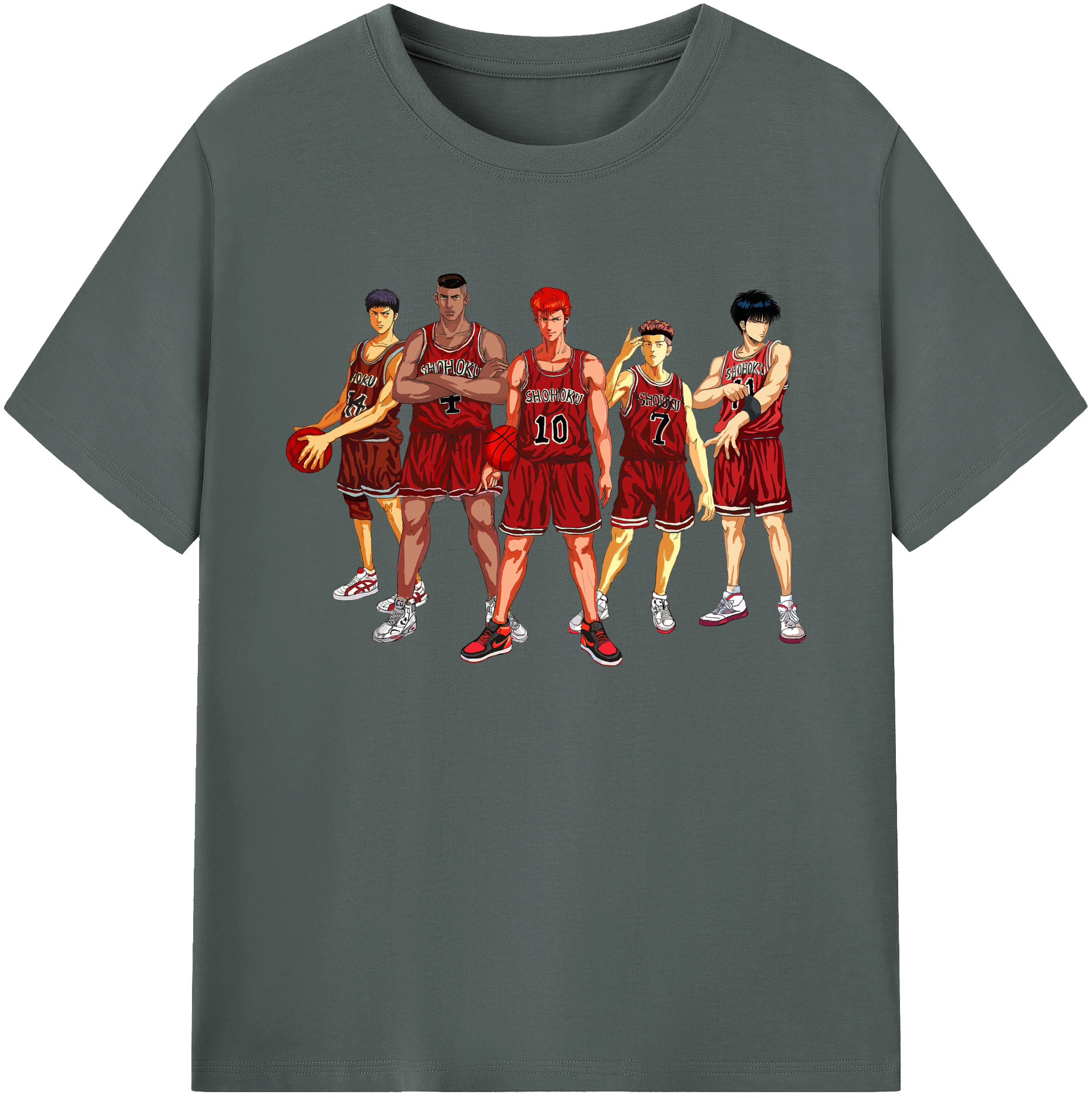 （画像用） SLAM DUNK／スラムダンク 綿100％ メンズ半袖Tシャツ｜肌触りやわらか＆通気性